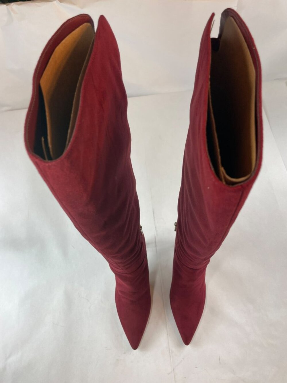 Jessica Simpson Earon Knee-High Burgundy Pointed Stiletto Heel Boots Wmn's Sz 9M - Picture 6 of 13